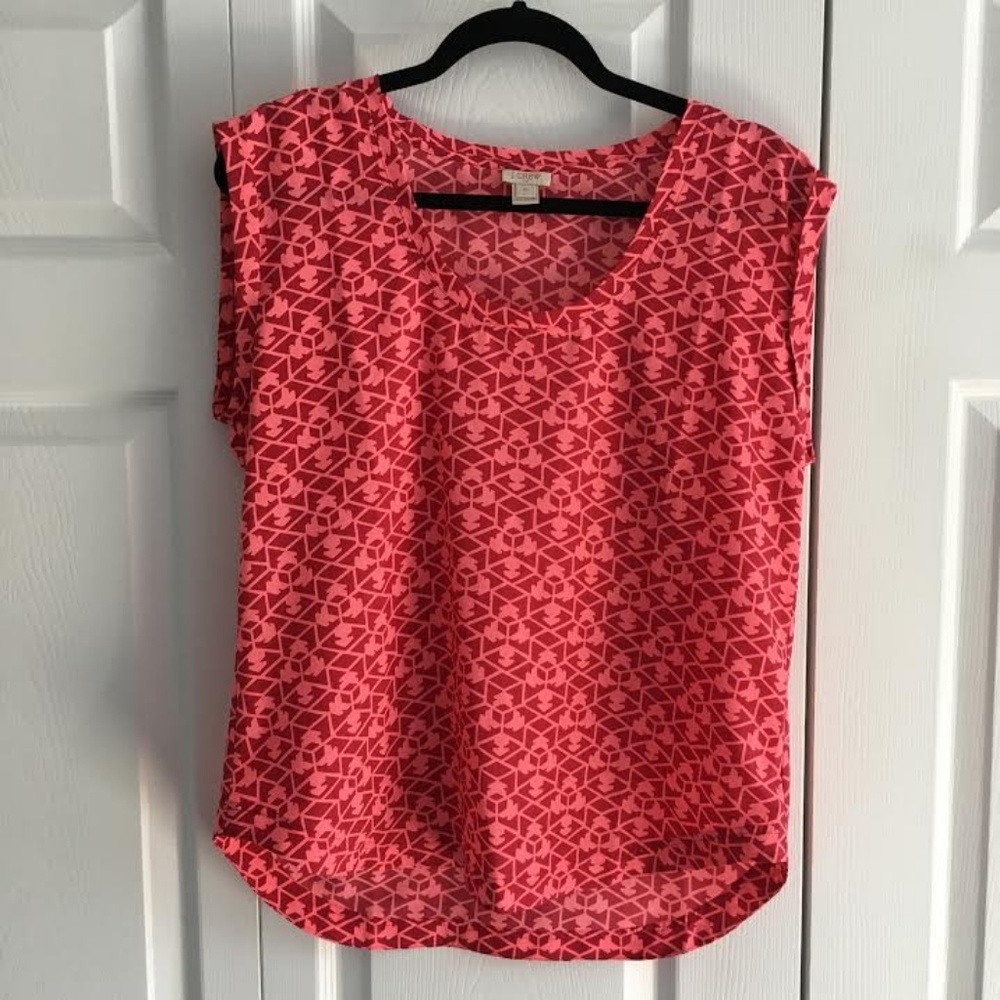 J. Crew Polished Scoopneck Top Sz 10
